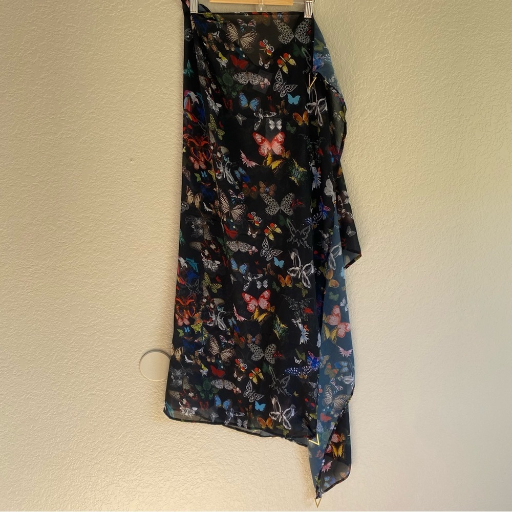 Swiminista x Christian Lacroix Black Butterfly Swimsuit Coverup